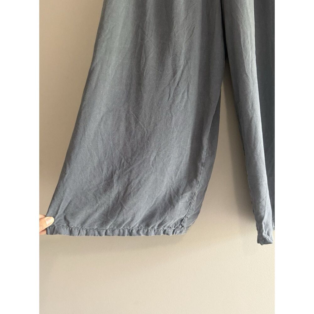 Bryn Walker 100% Tencel Flood Pant Wide Leg Pocket Lagenlook Boho Chic Beach Med - Picture 3 of 15